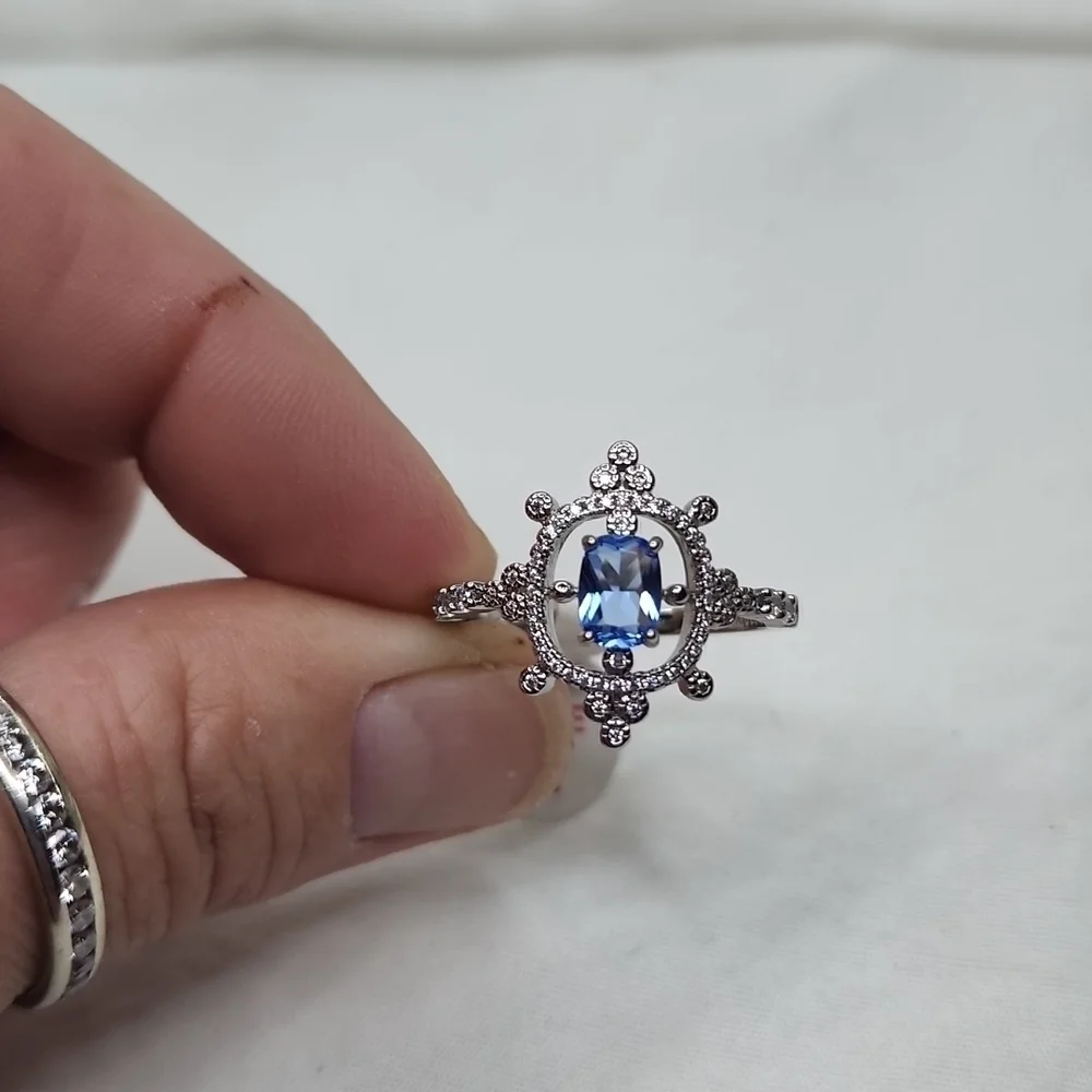 ART DECO SAPPHIRE RING - Picture 8 of 8